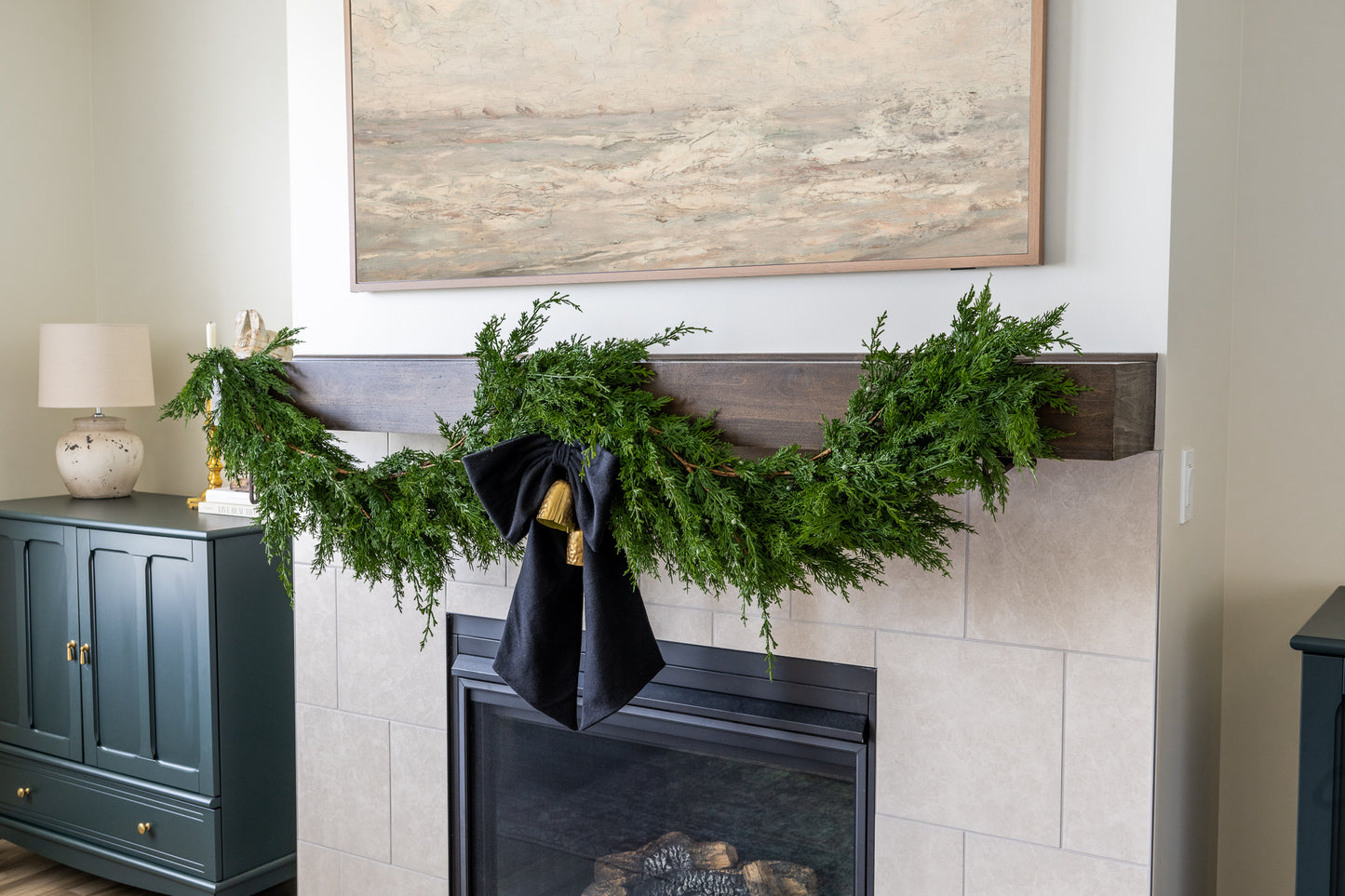 Faux Juniper & Cypress Berry Garland