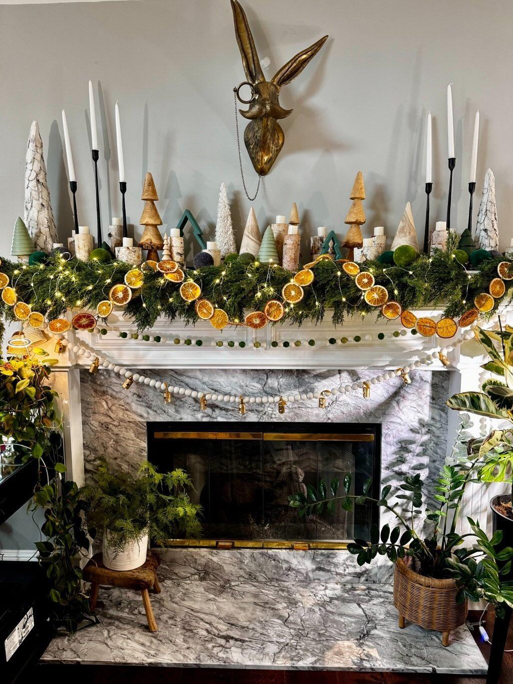 Artificial Real Touch Faux Cedar Garland - 78 or 108 inches
