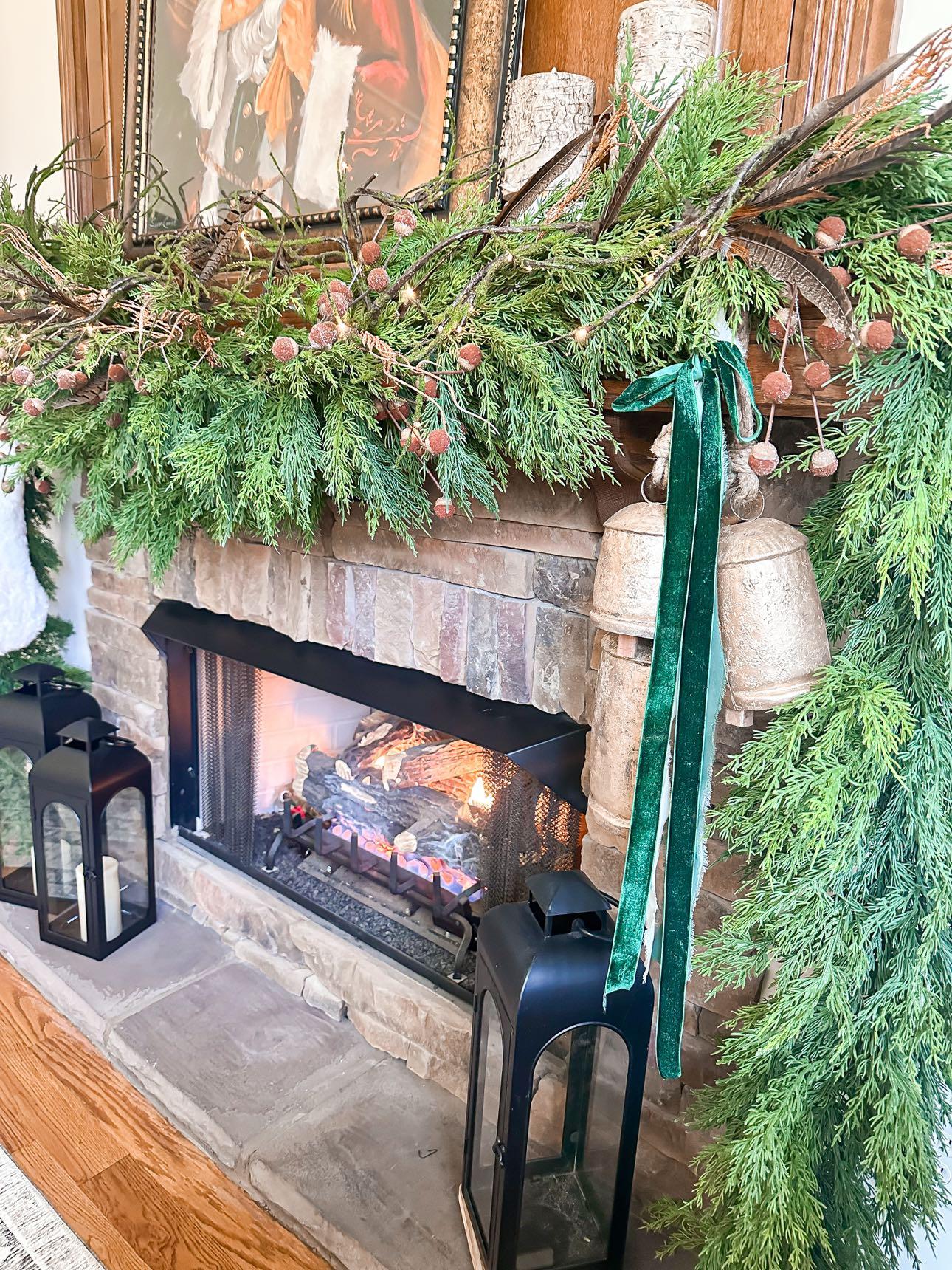 Artificial Real Touch Faux Cedar Garland - 78 or 108 inches