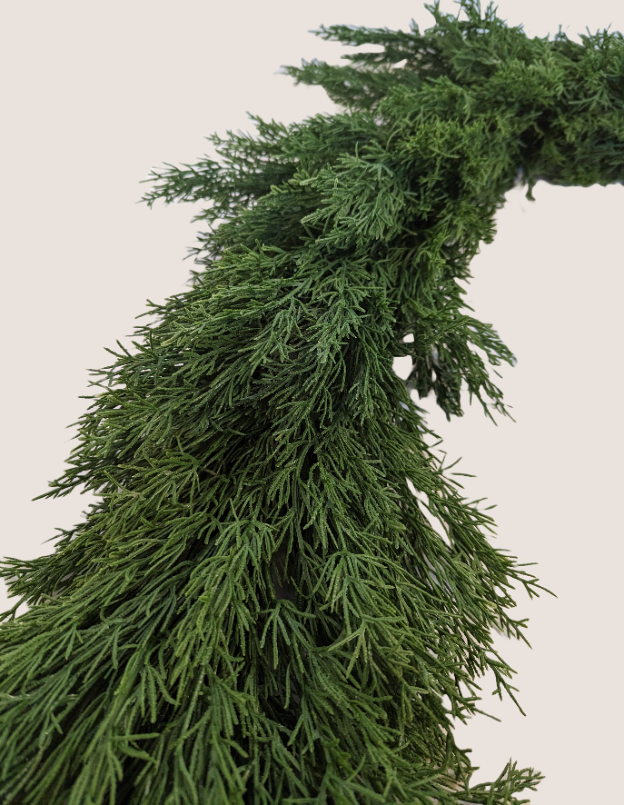 Faux Cedar Garland | Non-Dyed
