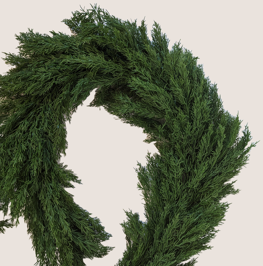 Faux Cedar Garland | Non-Dyed