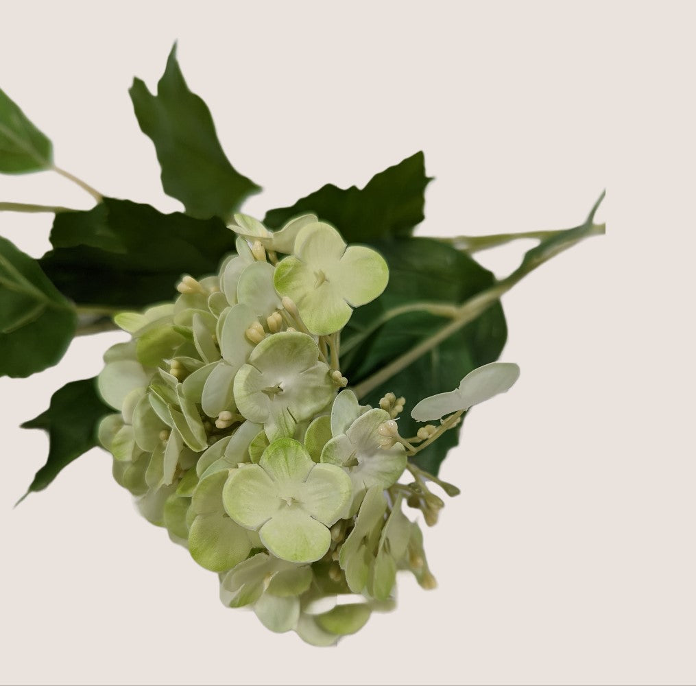 Real Touch Limelight Snowball Hydrangea Flowers - 27" (Set of 3)