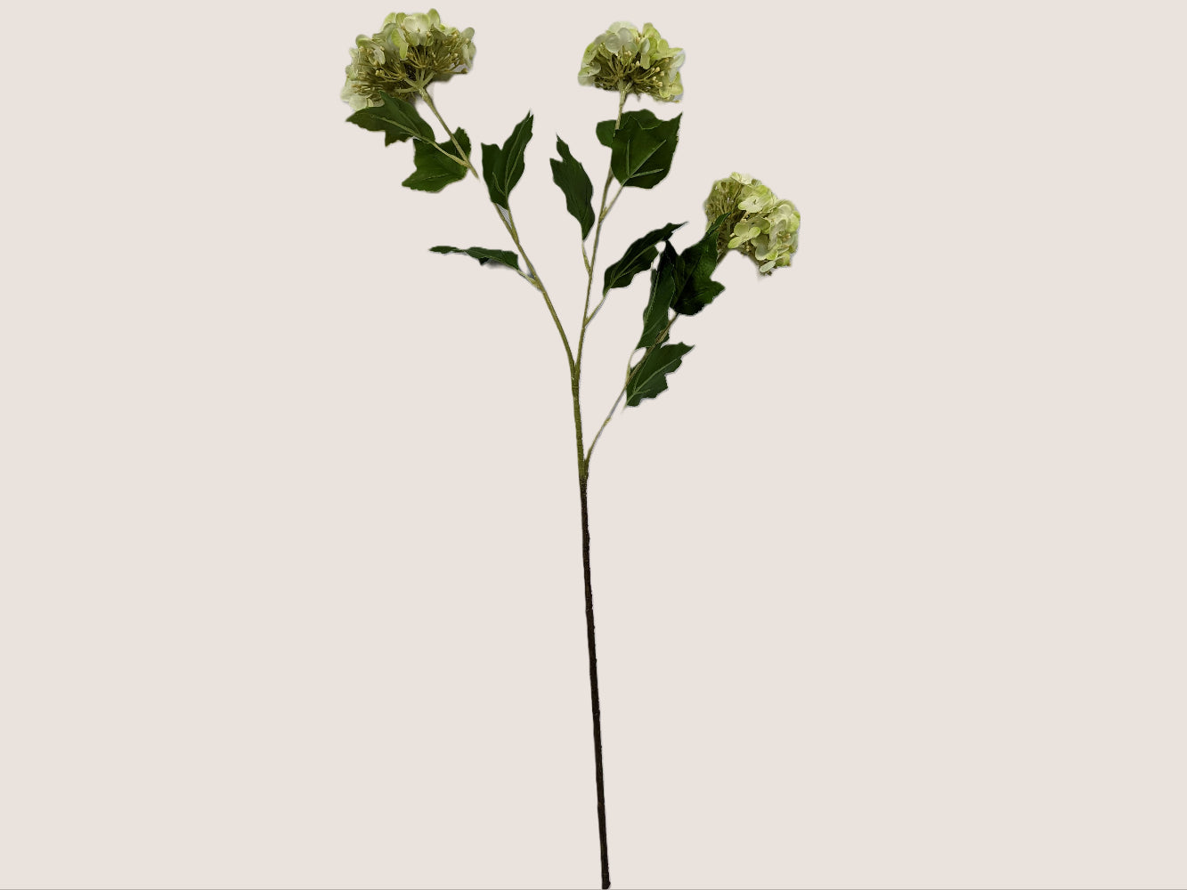 Real Touch Limelight Snowball Hydrangea Flowers - 27" (Set of 3)