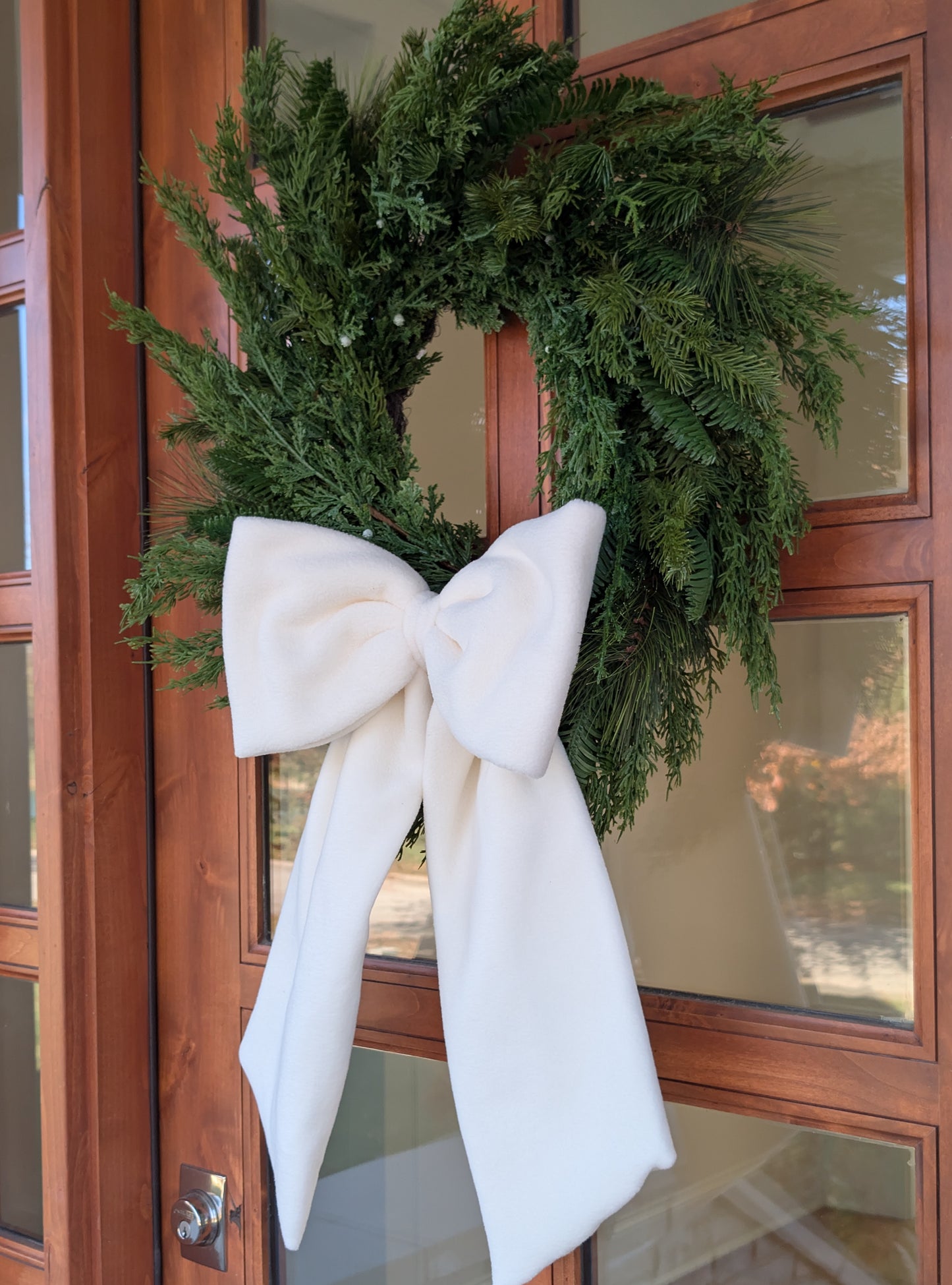 Artificial Mixed Evergreen Wreath - 24 inches