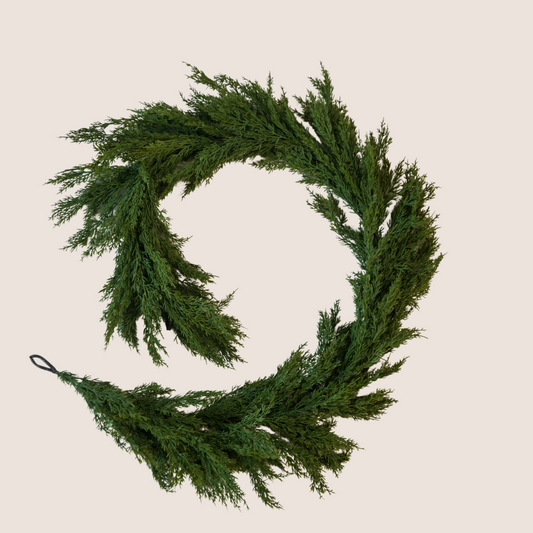 Faux Cedar Garland - Half-Density Demi Garland